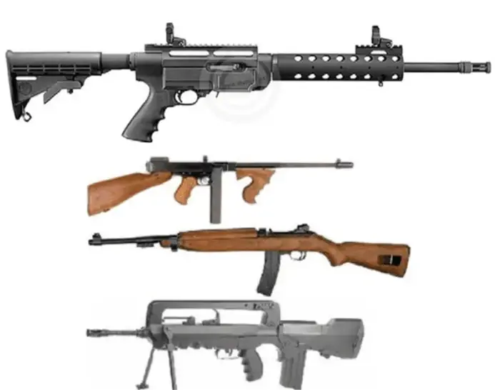 Munitions en B4 - Exemples de calibres